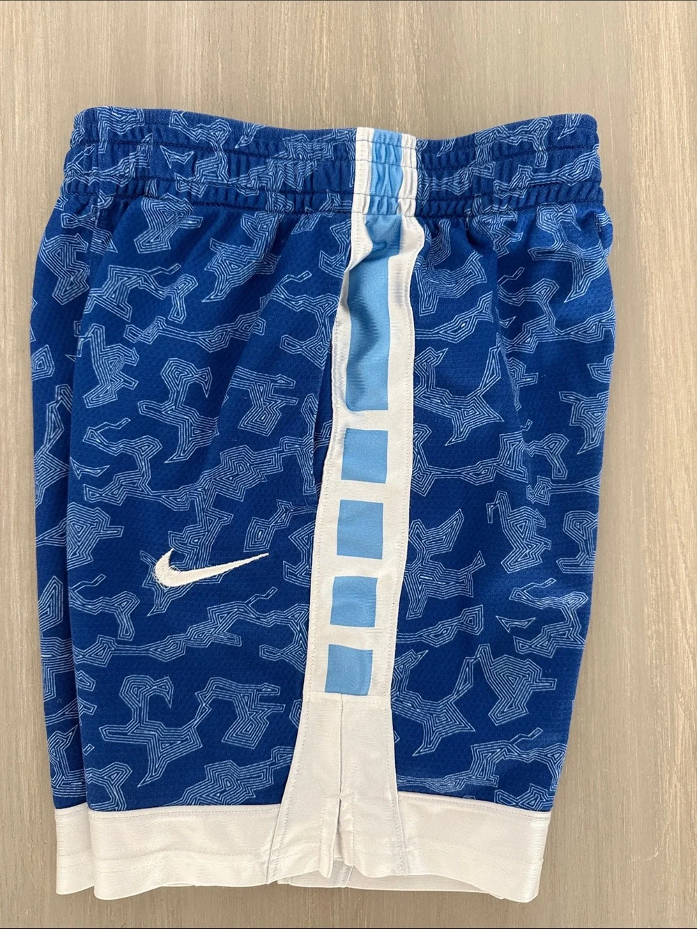 Nike Blue White Boys Athletic Shorts